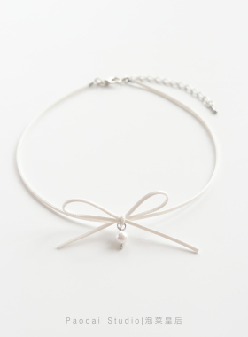 CHOKER蝴蝶结百搭网红锁骨链