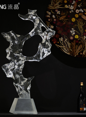 NEWKNG流晶新中式天然透明太湖石