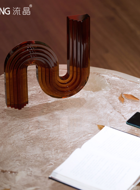 NEWKNG/流晶S型抽象艺术家居摆件