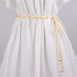 Fashionable pearl waist chain female fine belt dress simple wild beam waist rope elegant skirt decorative band
