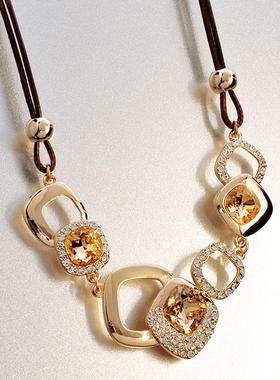 2024新款衬衫锁骨夸张毛衣链