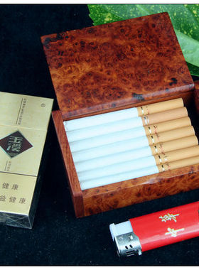 红木影子木烟盒实木缅甸花梨木