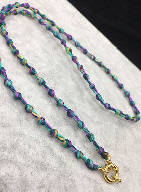 夏季新款防水防汗手工编制链子