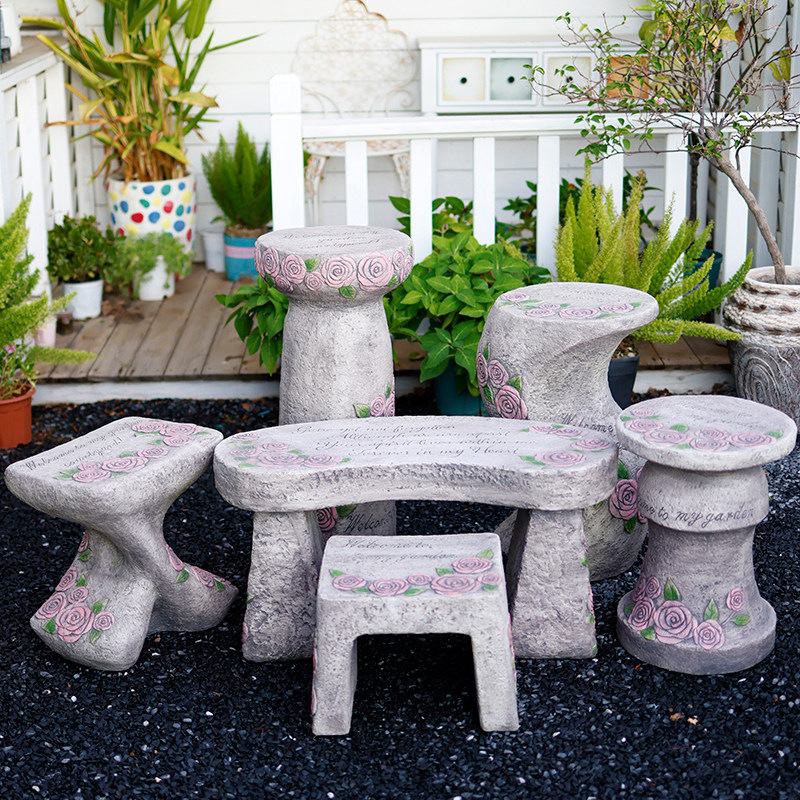 户外庭院创意花盆底座仿石墩子花园阳台装饰布置花架罗马柱矮凳,淘宝优惠券,粉丝福利购,淘宝优惠卷