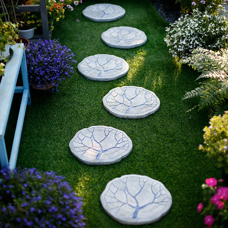 【清仓特价55元】古风圆形庭院踏步石草坪脚踏石户外花园踏脚石,淘宝优惠券,粉丝福利购,淘宝优惠卷