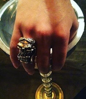 纯银欧美朋克风戒指流行首饰现货