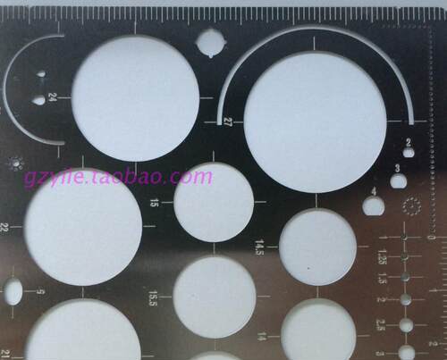 U-star UA-80026 优速达圆形刻线定规C TP7 精密蚀刻片刻线工具 - 图0