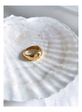 清货野生士多简约法式女线条戒指