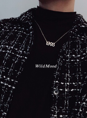 wildmood野生士多时髦年份项链