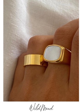 wildmood野生士多欧美女陨石戒指