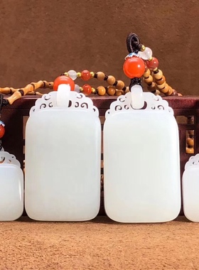 传世经典羊脂新疆和田玉籽料套镯一家四口美佩，传家级美货