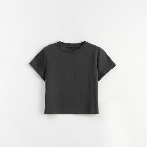 QUEENSHOP 2026春夏新品女装棉花糖素面凉感短版合身上衣01099574 - 图3