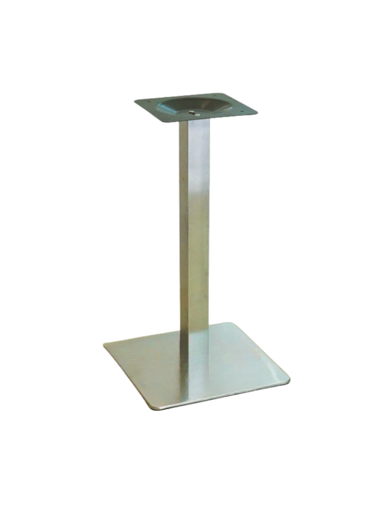 不锈钢桌腿大理石支架实木桌脚圆柱岩板餐桌茶台圆木方管铸铁桌架 - 图2