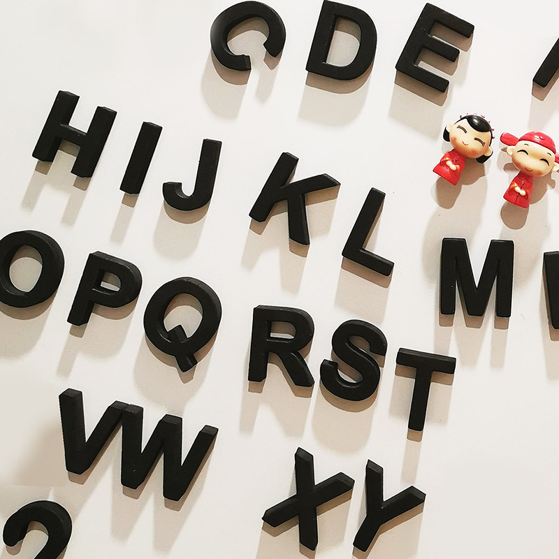 英文字母冰箱贴结婚磁贴个性创意入户门磁吸装饰可爱数字磁力贴,淘宝优惠券,粉丝福利购,淘宝优惠卷