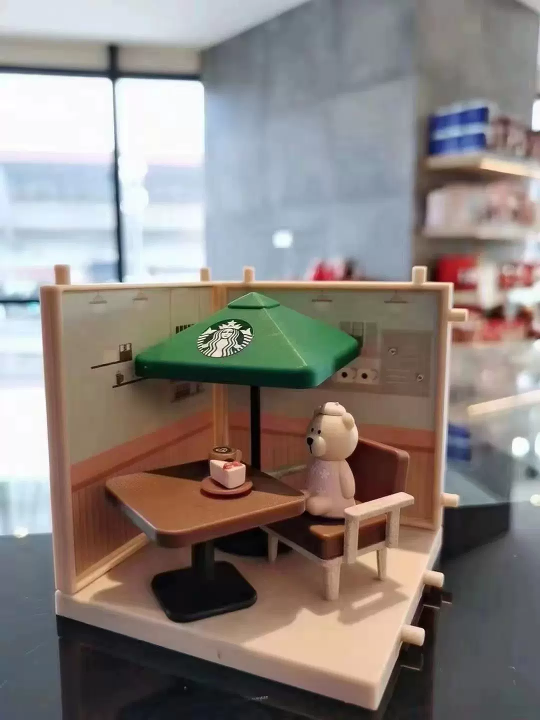 Starbucks, набор, крупная подвеска для кофе, с маленькими медведями