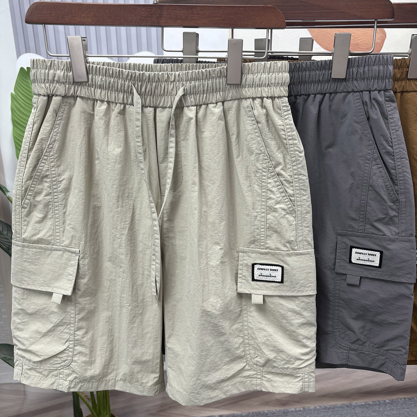 夏季新款男装时尚气质百搭休闲宽松美式薄款抽绳工装短裤,淘宝优惠券,粉丝福利购,淘宝优惠卷