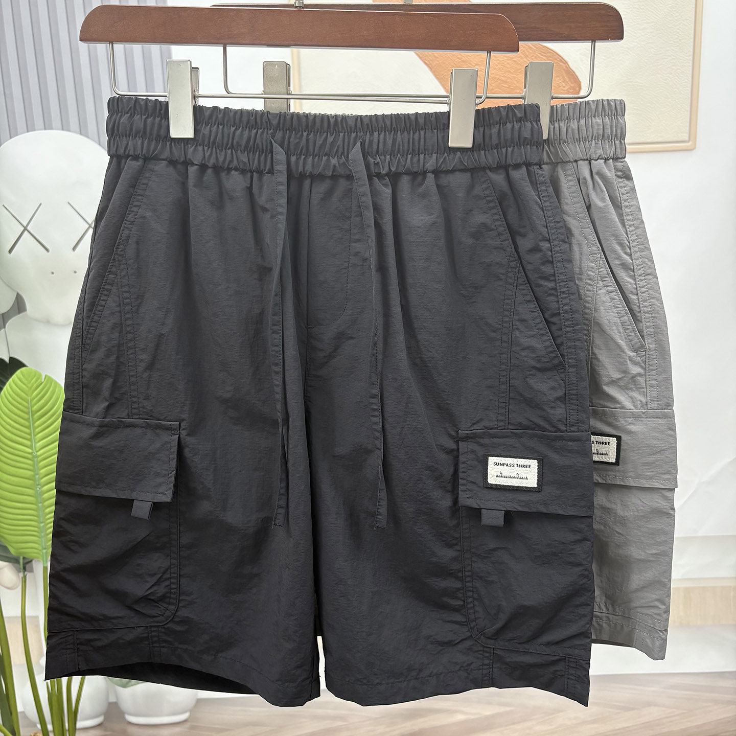 夏季新款男装时尚气质百搭休闲宽松美式薄款抽绳工装短裤,淘宝优惠券,粉丝福利购,淘宝优惠卷