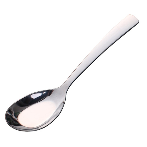 5支套装家用勺子不锈钢长柄中式平底勺成人勺儿童小勺汤勺调羹