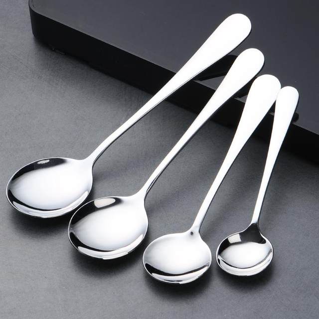 Food grade commercial 304 stainless steel spoon western food spoon