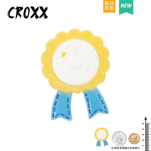 CROXX 卡通鸭子系列洞洞鞋配饰DUCK装饰扣鞋花鞋扣可爱笑脸卡扣 - 图0