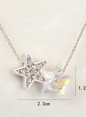 简约五角星2020年新款气质锁骨链