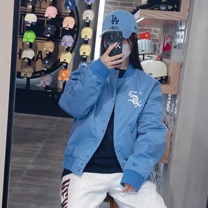 NewEra纽亦华MLB外套男女SMFK联名毛呢棒球服运动夹克13429790