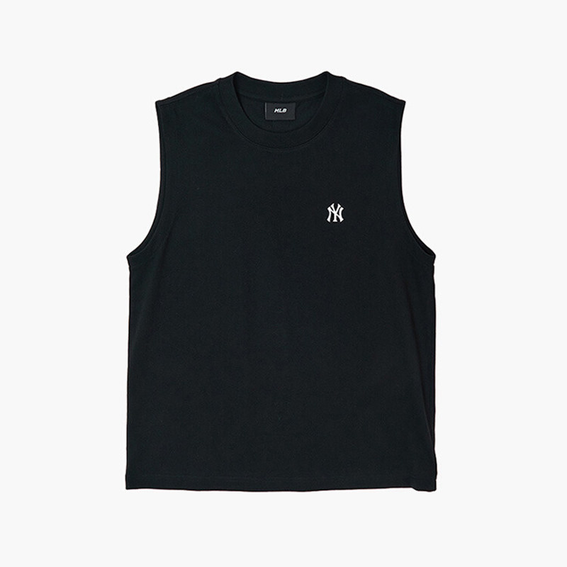 25新款MLB情侣背心男女NY小标纯色圆领无袖休闲运动T恤3ATOB0153,淘宝优惠券,粉丝福利购,淘宝优惠卷