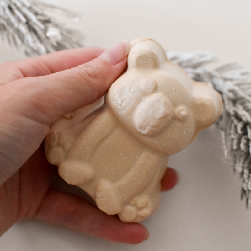 季节限定现货LUSH北极小熊香氛皂polar bear soap 90g 椰子滋润 - 图0