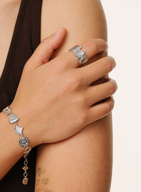 GLYPHS梳妆打扮开口可调节戒指