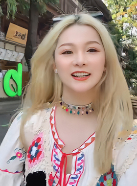 彩色毛球流苏吊坠项链波西米亚