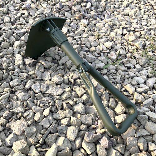 德国工兵铲BUND款式折叠铲户外求生露营车载收藏加厚铝柄野营铁锹 - 图1