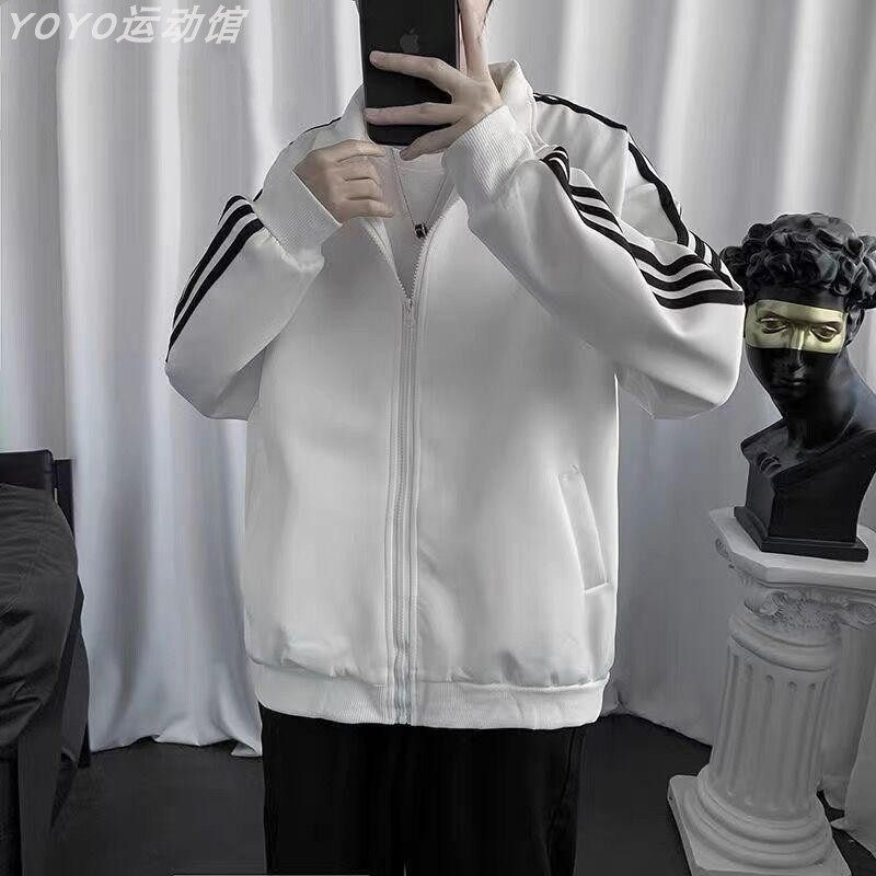 阿迪达斯外套男女款2026新款三条纹梭织防风运动夹克衫正品EB3989,淘宝优惠券,粉丝福利购,淘宝优惠卷