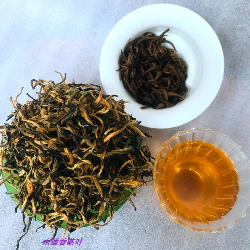 云南普洱2024年秋茶滇红散茶糯米香红茶100克牛皮纸袋装包邮尝鲜-图1