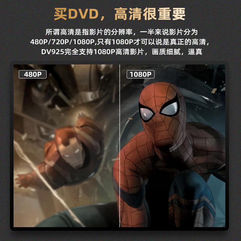 诺普声 DV-925家用DVD升级版影碟机播放机高清发烧CD播放器HDMI - 图1