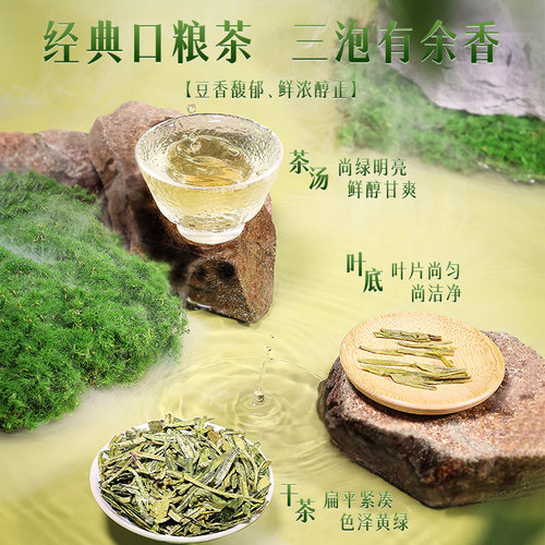 2026新茶上市西湖牌雨前浓香龙井茶叶传统工艺散装随身小罐装绿茶 - 图2