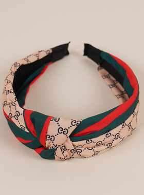 时尚交叉宽边布艺撞色红绿红头饰发卡发箍hair hoop hair band