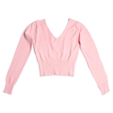 Удерживающий тепло трикотажный свитер, демисезонная спортивная одежда, комплект, розовая куртка