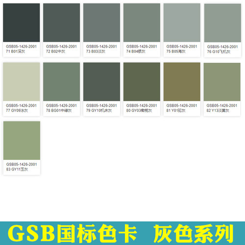GSB自喷漆国标色30G02淡绿31G03艳绿37GY06军车绿37GY07豆蔻绿色-图2