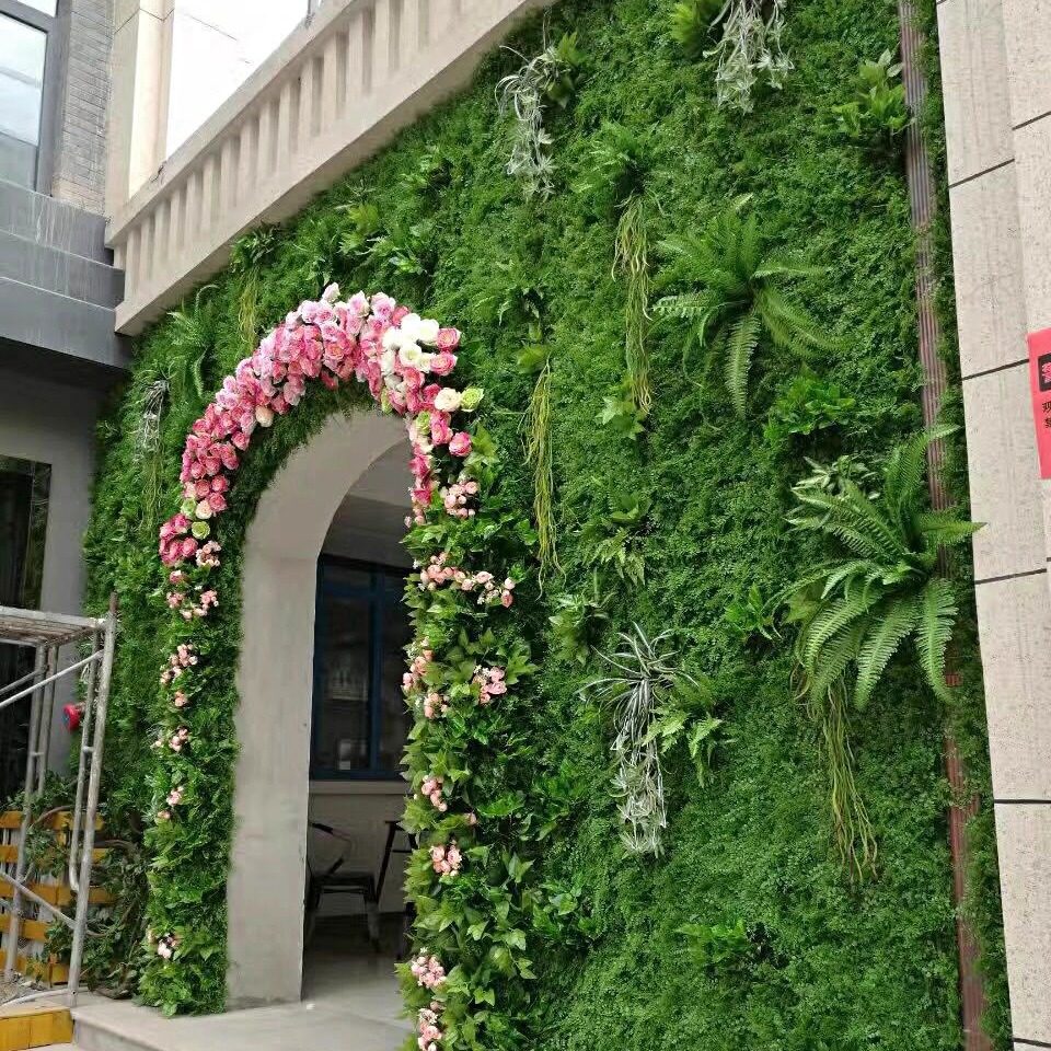 仿真植物墙绿植背景墙波斯叶蕨叶草尤加利壁挂室内装饰塑料假草坪,淘宝优惠券,粉丝福利购,淘宝优惠卷