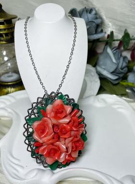 【BW中古】中古玫瑰花花吊坠