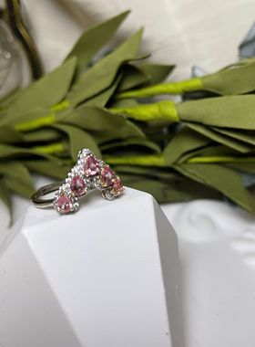 【BW宝石】帕帕拉恰粉色蓝宝石心形戒指，活口，带证书