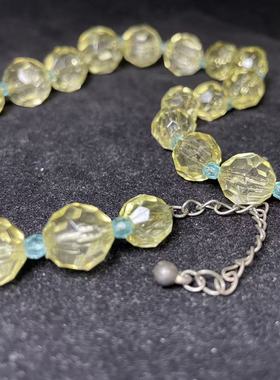 【BW中古】中古Vintage黄水晶琉璃项链