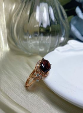 【BW宝石】紫红色碧玺活口戒指，心形切割，带证书