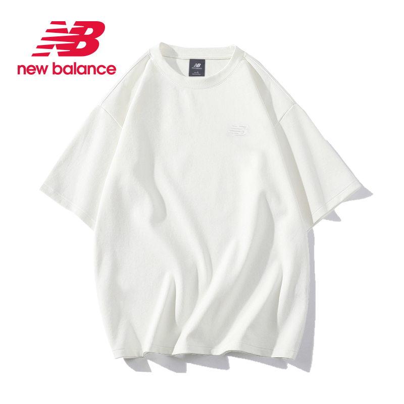 New Balance NB男士短袖t恤女24年新款夏季潮牌宽松白凉感质感t恤_东邪运动_运动服/休闲服装-第4张图片-提都小院