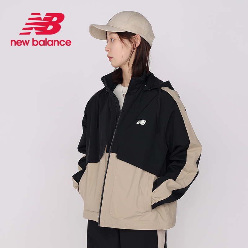 New Balance NB外套女春款连帽立领防风休闲运动男士外套AMJ41340 - 图2