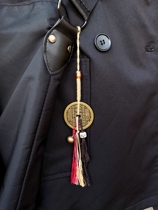 Hand-woven mountain ghost paid for bag trailer hanging waist hanging text for playing with accessories pendant