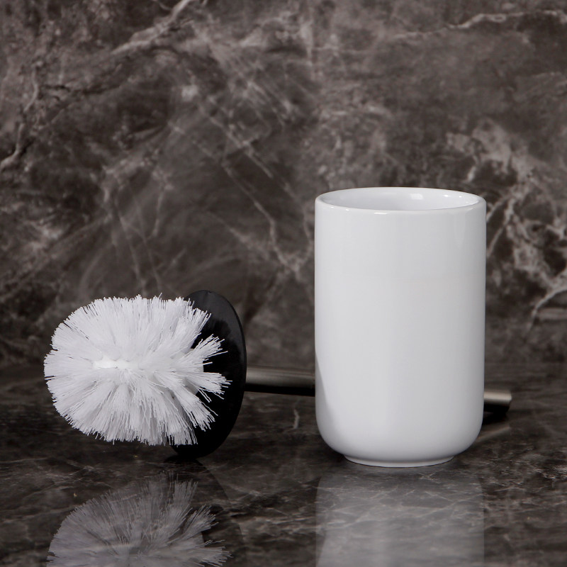 Solxin simple ceramic bathroom toilet brush set