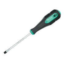 Taiwan Baoworkers 9SD-205A Import Original Loaded Two-tone Soft Handle Straight Screwdriver Screwdriver 3 * 100mm