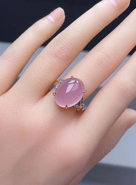 女戒指天然黄玛瑙玉髓