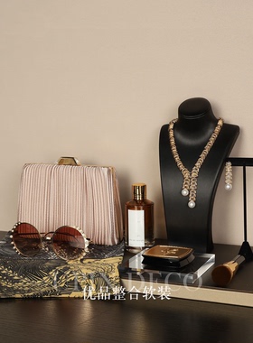 衣帽间摆件轻奢托盘道具软装饰品
